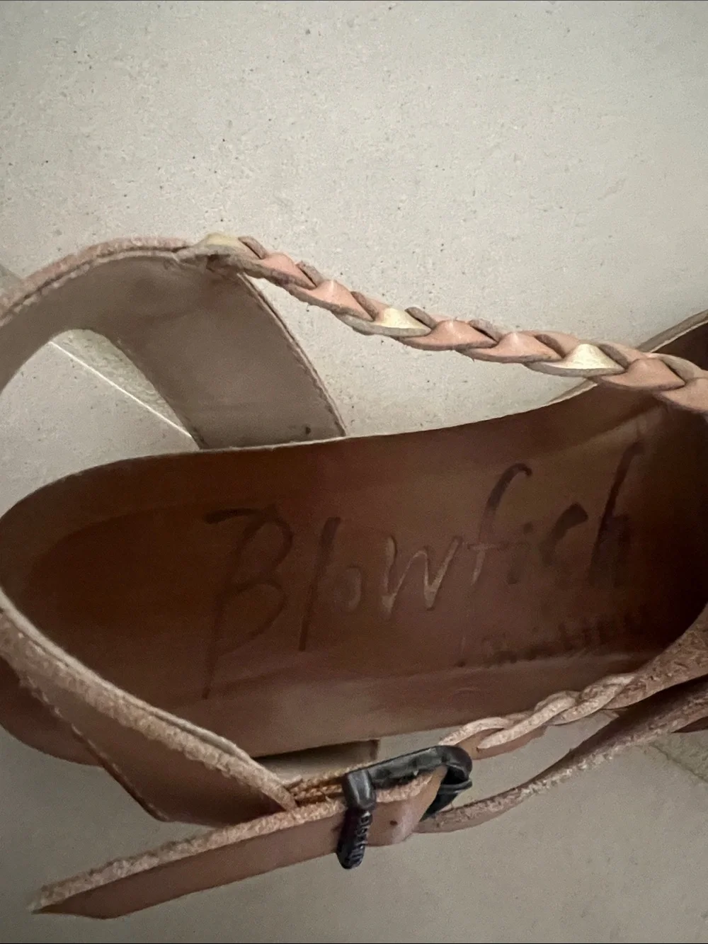 Blowfish Malibu Tan Braided-Strap Women's Sandals